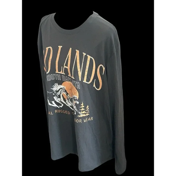 Badlands South Dakota Men's Large Long Sleeve Original Use T-Shirt NWT - Picture 3 of 7